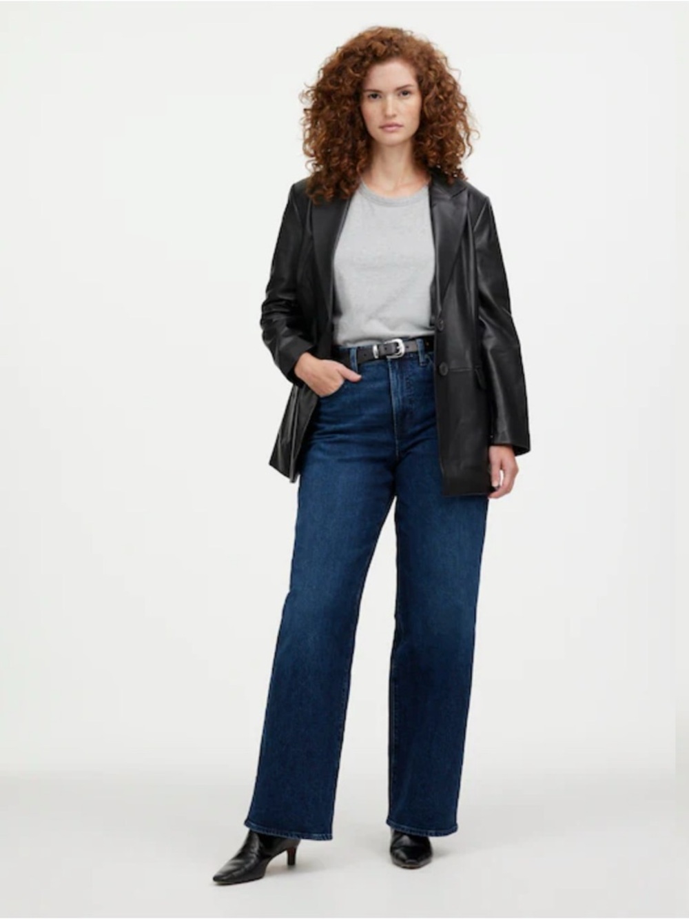Madewell The Curvy Perfect Vintage Wide-Leg Jean- Nighthawk Wash- Never Worn